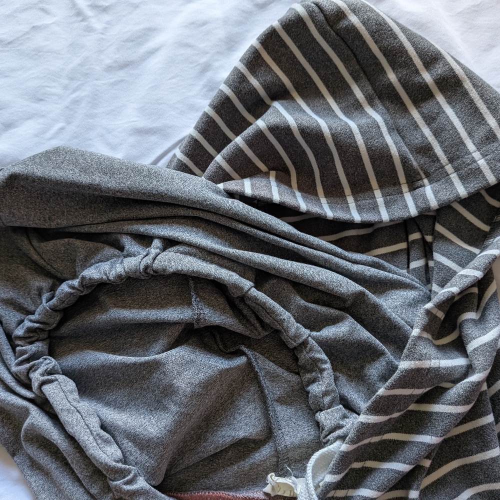 Ninexis Pink Hoodie With Asymmetrical Zip | 1X - Picture 3 of 6